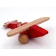 Avion en bois rouge