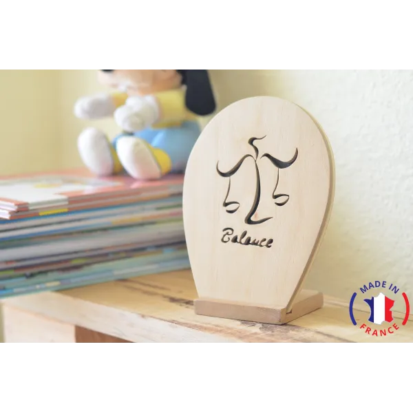 chantournés wooden painting - Sign of the Zodiac - balance