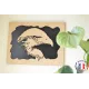 wooden painting chantournés - eagle's head painting