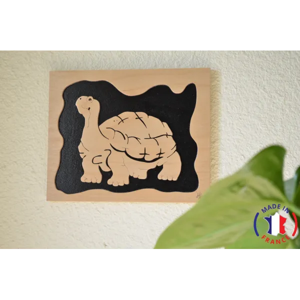 tableau en bois chantournés - tableau tortue