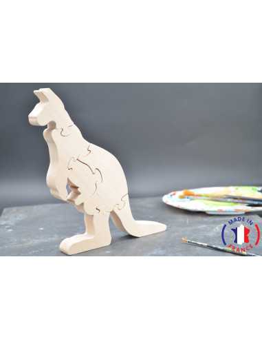 puzzle en bois - puzzle kangourou