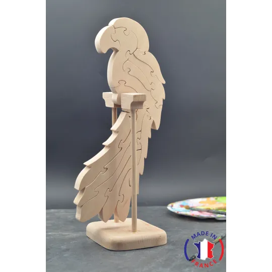 wooden puzzle - parrot puzzle