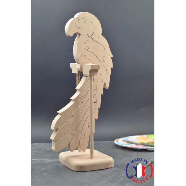 puzzle en bois - puzzle perroquet