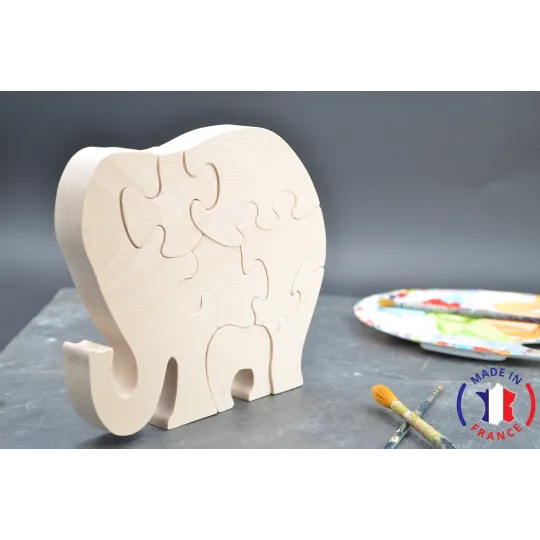 wooden puzzle - elephant puzzle