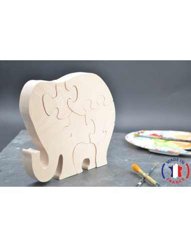 puzzle en bois - puzzle elephant
