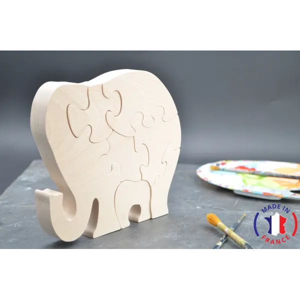 wooden puzzle - elephant puzzle