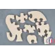 wooden puzzle - elephant puzzle