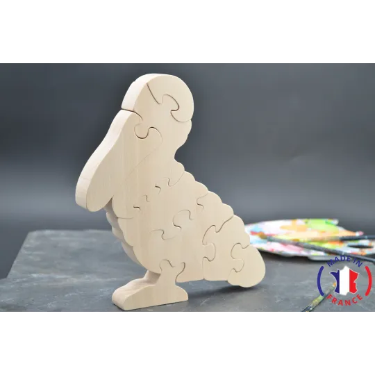 wooden puzzle - pelican puzzle