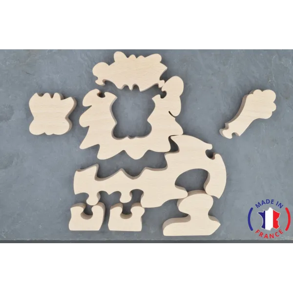 wooden puzzle - lion puzzle