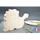 Lion puzzle to paint in wood