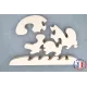 Whale puzzle to paint in wood