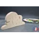 Whale puzzle to paint in wood
