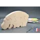 puzzle en bois - puzzle hippopotame