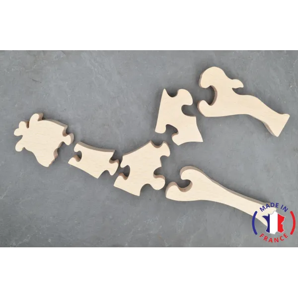 puzzle en bois - puzzle girafe