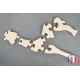 puzzle en bois - puzzle girafe