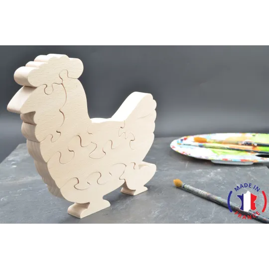 wooden puzzle - chicken puzzle