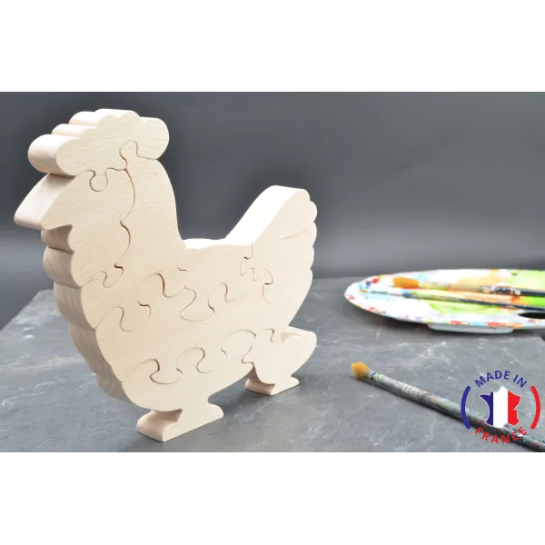 wooden puzzle - chicken puzzle