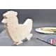 Puzzle poule à peindre en bois