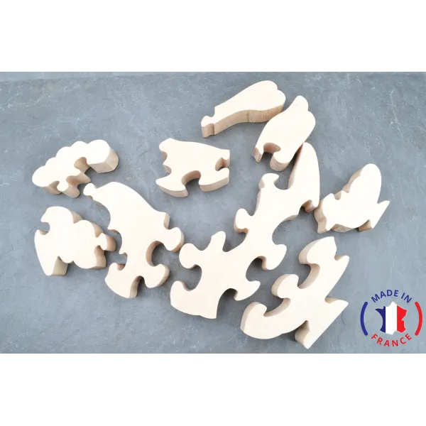 wooden puzzle - chicken puzzle