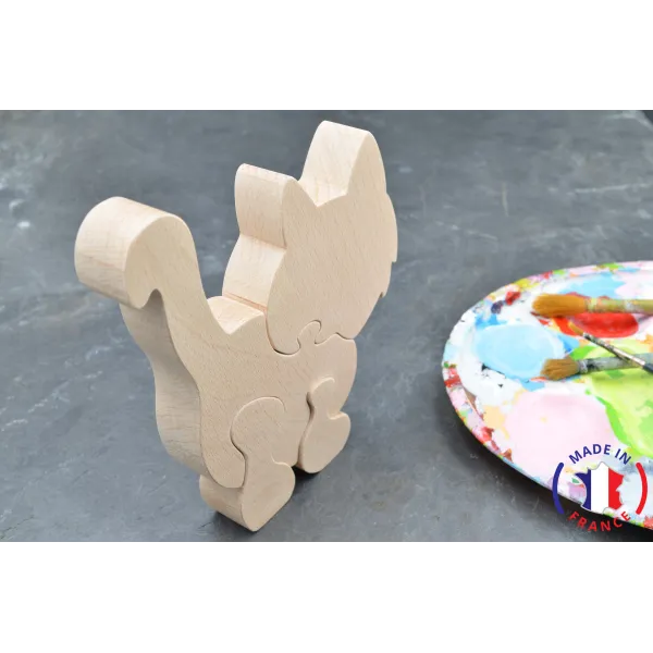 wooden puzzle - cat puzzle