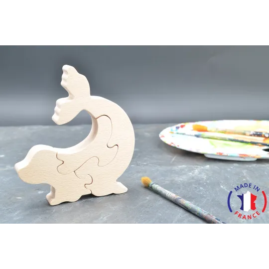 puzzle en bois - puzzle phoque