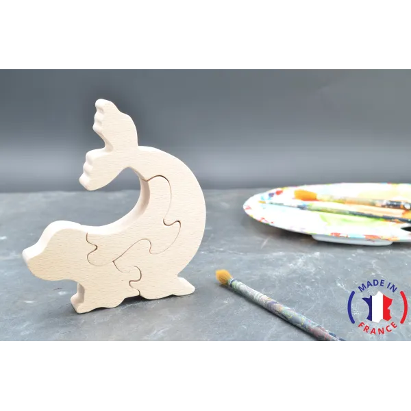 puzzle en bois - puzzle phoque