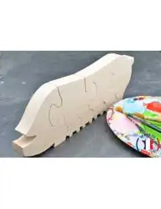 puzzle en bois - puzzle cochon