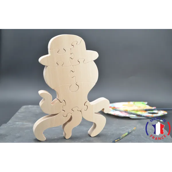 wooden puzzle - octopus puzzle