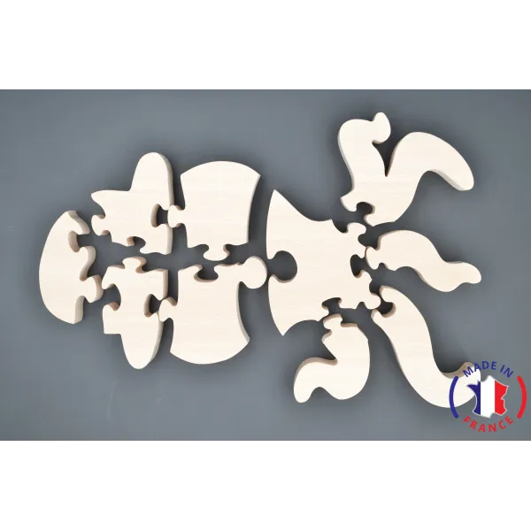 wooden puzzle - octopus puzzle