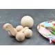 jouet en bois - tortue boule