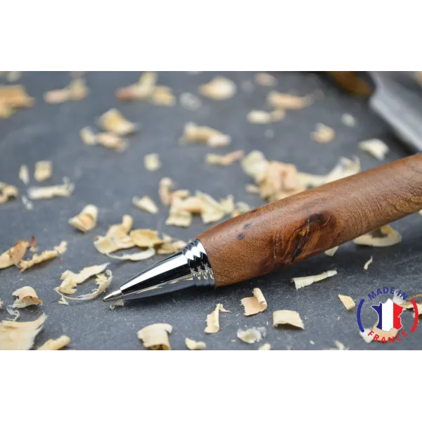Stylo bille bois loupe d'orme