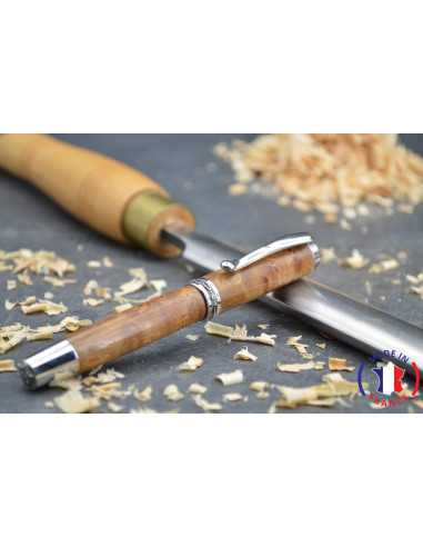 Very high-end roller pen with elm magnifying glass