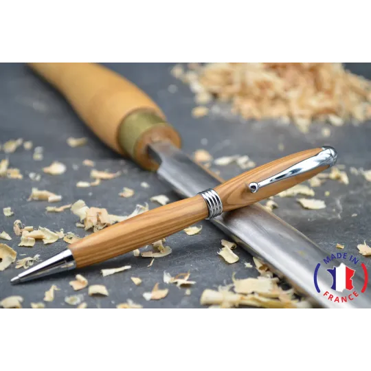 Stylo bille en bois d'olivier