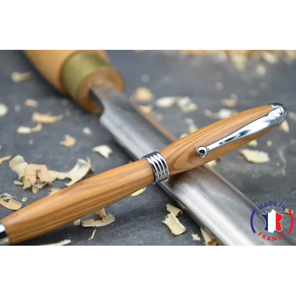 Stylo bille en bois d'olivier