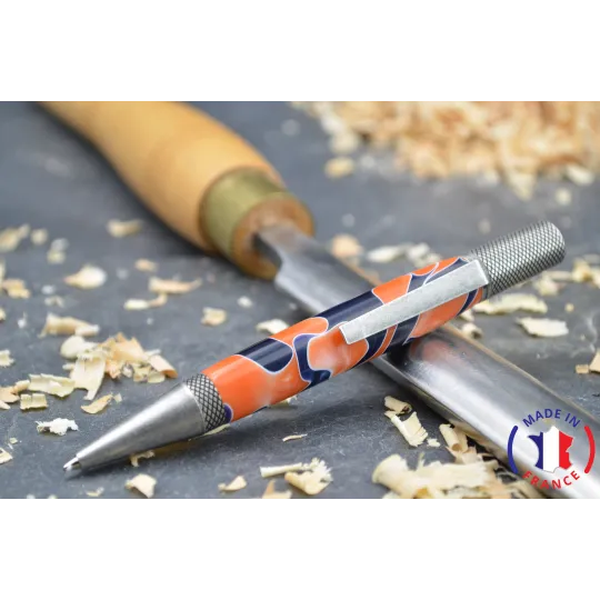 Stylo bille résine orange
