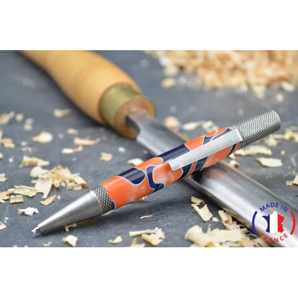 Stylo bille résine orange
