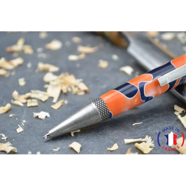 Resin ballpoint pen.
