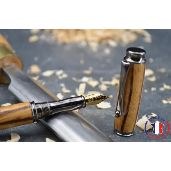 Zebrano wooden pen