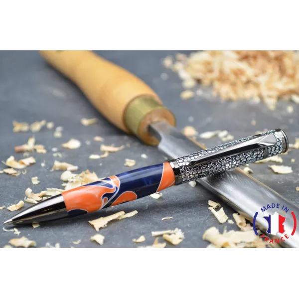 Resin ballpoint pen.