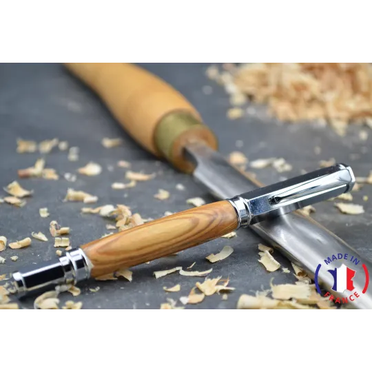 Stylo plume en bois d'olivier