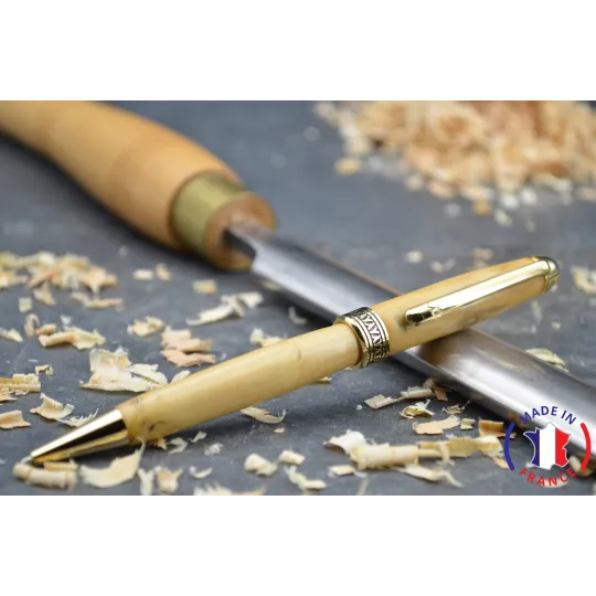 Stylo bille en bois de buis