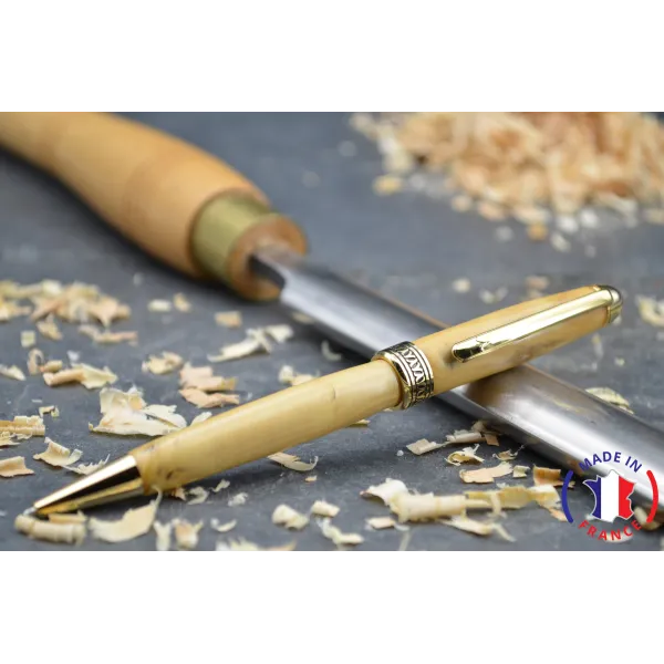 Stylo bille en bois de buis