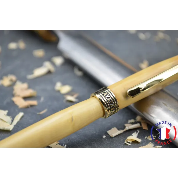 Stylo bille en bois de buis