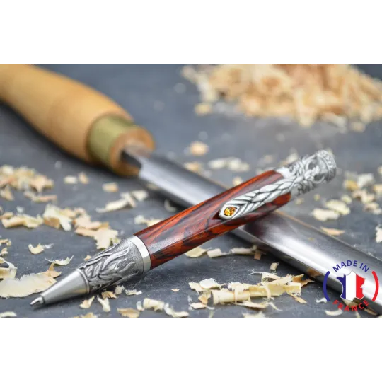 Cocobolo wooden ballpoint pen