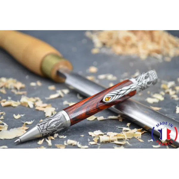 Stylo bille en bois de  Cocobolo