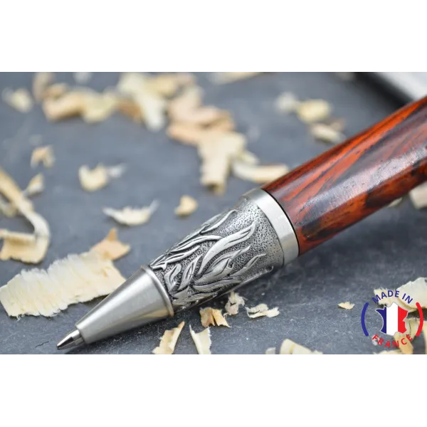 Cocobolo wooden ballpoint pen