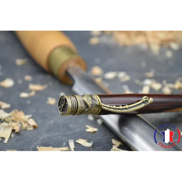 Stylo à bille en bois de cocobolo et aubier