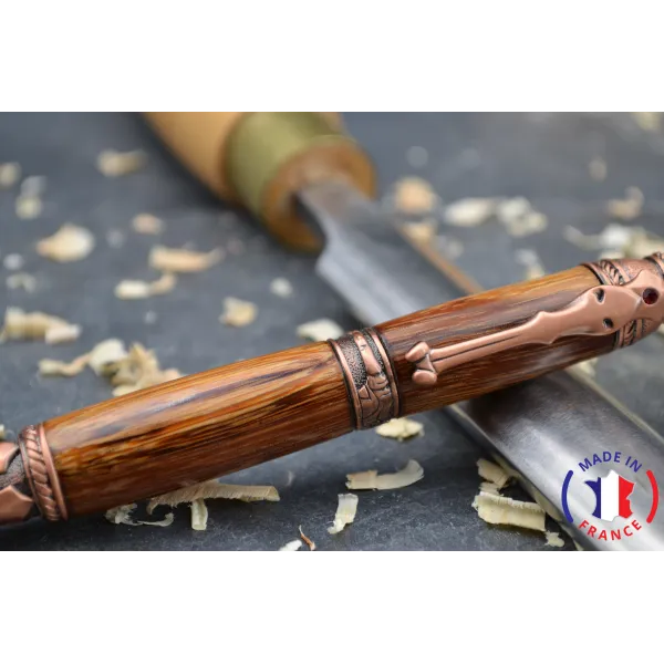 Snake wooden ballpoint pen