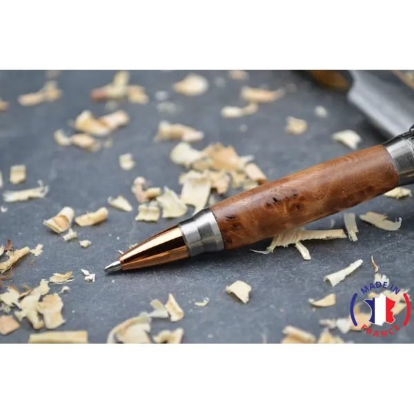 Stylo bille en loupe d'orme