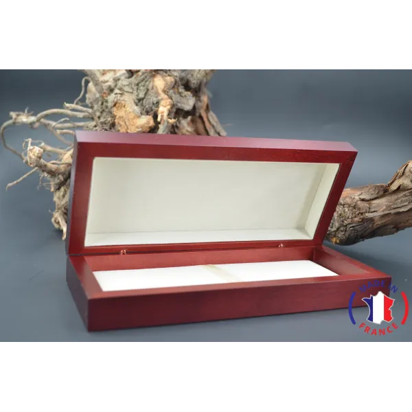Coffret de luxe en bois de Merisier
